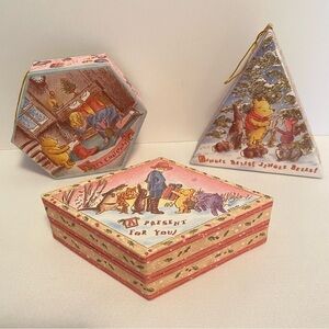 Michel & Co. The Walt Disney Company Classic Pooh Ornament Christmas Boxes